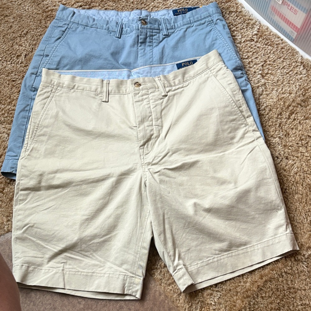 Polo Ralph Lauren Chino Shorts size 34 new 2 pair